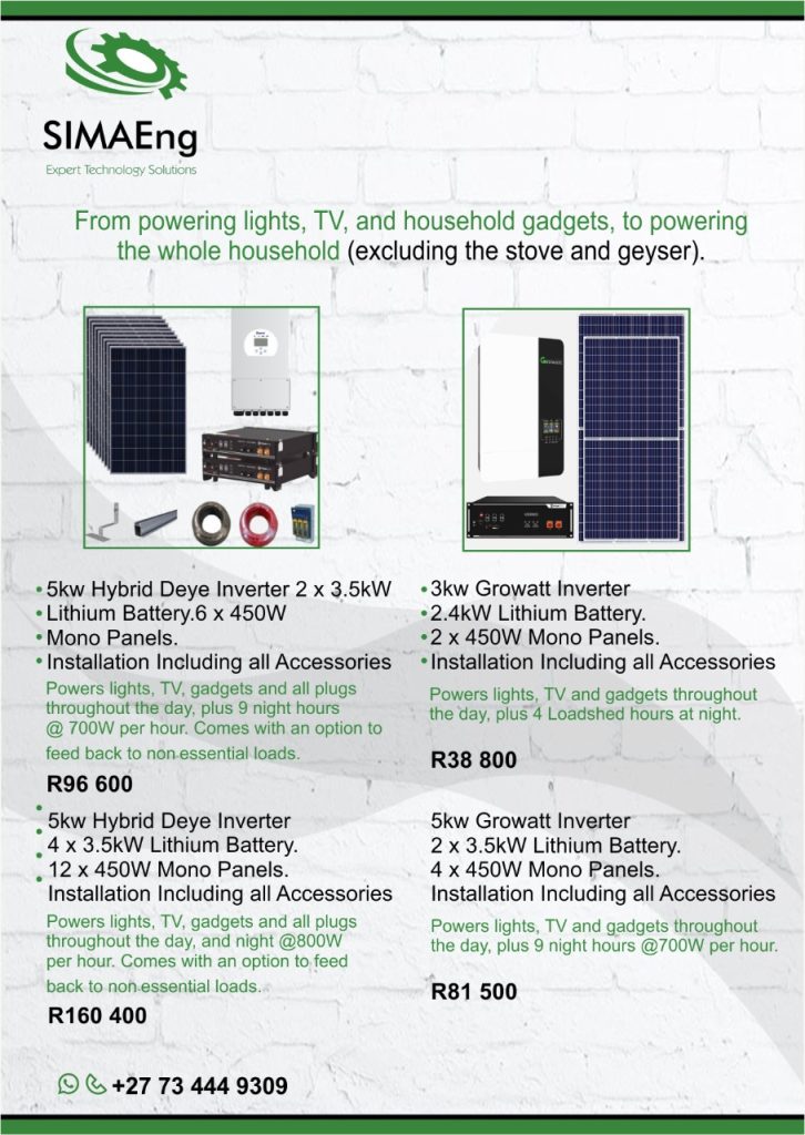 3KW and 5KW Solar Packages